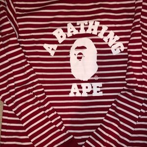 Bape L/S Striped shirt. XL